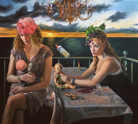 Blond's Have More Fun, 38 x 34, oil on linen, 2011